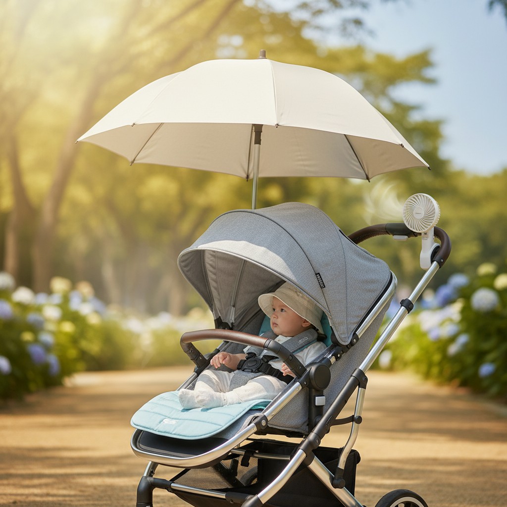 Poussette en Été : Comment Protéger Bébé de la Chaleur et du Soleil