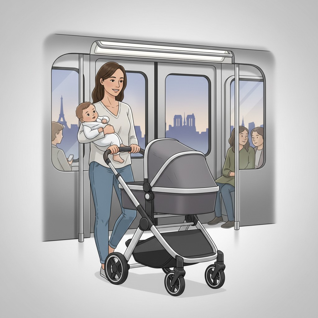Poussette dans les Transports en Commun : Métro, Bus et Train avec Bébé