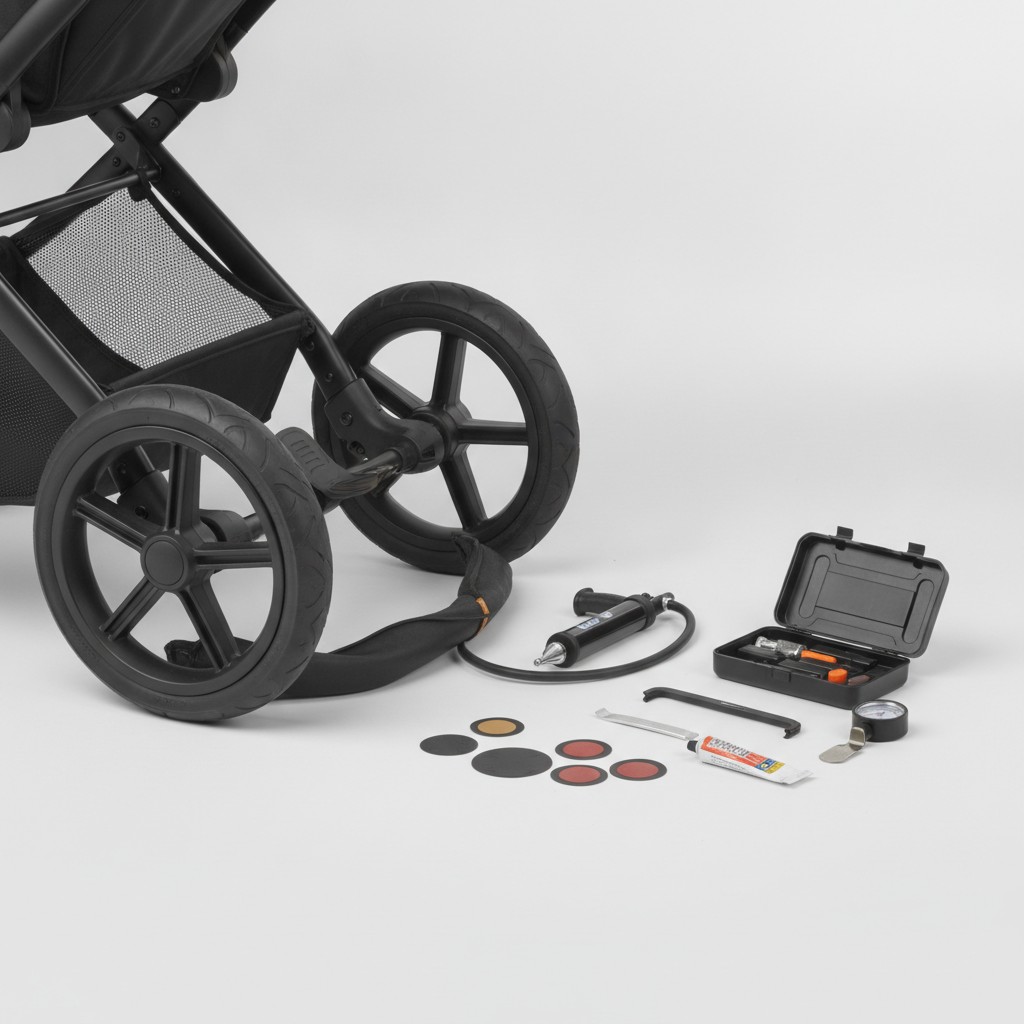 Roue de poussette crevée ou qui grince : comment réparer soi-même